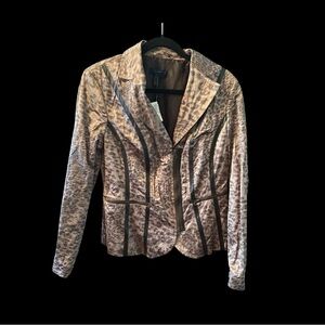 Kapalua Animal Print Zippered Jacket Size 12 BNWT